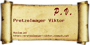 Pretzelmayer Viktor névjegykártya
